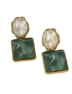 Maroon Chand Bali chandelier Earrings